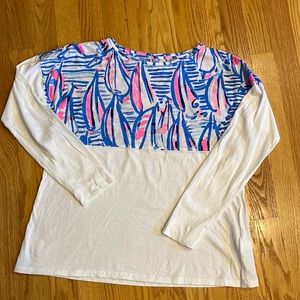 Girls Lilly Pulitzer boatneck shirt XL 12-14
